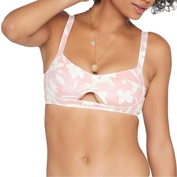 NEW L*Space Flora Keyhole Pullover Bikini Top in Paradise Blooms Sz. S - Picture 2 of 5